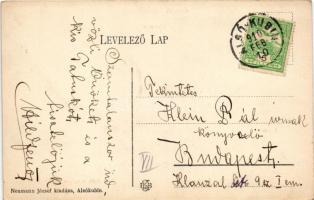 1910 Alsókubin, Dolny Kubín; Alsó és Felső utca, Fő tér, Római katolikus templom, látkép. Neumann Jó...