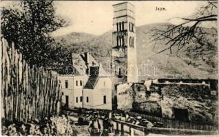 1913 Jajce, Jajce Citadel, fortress, clock tower. Verlag Sandor Engel (fl)