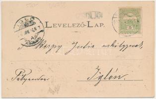 1906 Zsolna, Sillein, Zilina; Cs. kir. szab. Kassa-Oderbergi Vasút (KsOD) éttermes kocsija, vonat be...