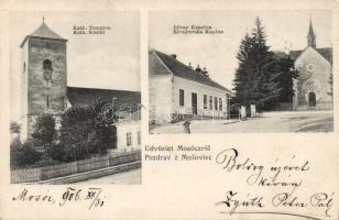 Mosóc with the Révay chapel and Catholic church (EK)