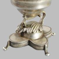 Ezüst (Ag) makk alakos besamin tartó. 1891, Orosz Birodalom, jelzett, m: 12 cm, 111g /// Silver (Ag)...