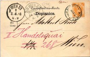 1898 Zenica, general view with railway station. Alois Beer (EK)