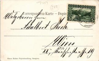 Sarajevo, Aussicht mit dem Lager / K.u.k. military barracks, camp. Simon Kattan (EK)