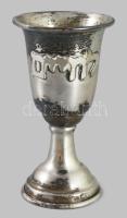 6 darabos ezüst (Ag) kiddus pohár készlet. Jelzett, 800-as ezüst, m: 7 cm, 95g /// Set of 6 silver (...