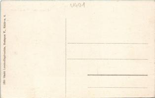 Homonna, Homenau, Humenné; Fürdő utca. Vasúti levelezőlapárusítás 3284. / street, automobile