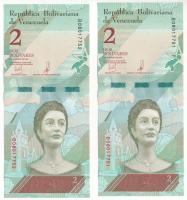 Venezuela 2018. 2B (2x) sorszámkövetők "B08017751 - B08017752" T:UNC
Venezuela 2018. 2 Bo...