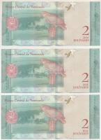 Venezuela 2018. 2B (3x) sorszámkövetők "B08017753 - B08017755" T:UNC
Venezuela 2018. 2 Bo...
