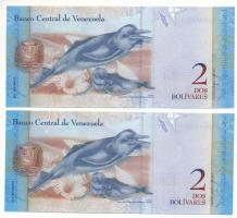 Venezuela 2012. 2B (2x) sorszámkövetők "J36460354 - J36460355" T:UNC
Venezuela 2012. 2 Bo...