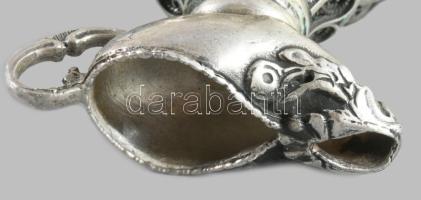 2 darab filigrán ezüst (Ag) samesz. Jelzett, 925-ös ezüst, m: 5cm, 95g /// Two filigree silver (Ag) ...