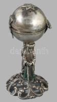 Ezüst (Ag) psumin tartó. Jelzett, 1891, m: 7,5 cm, 62g