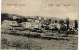 Gacko (Strasse-Mostar Trebinje), Totalansicht. Serie Land und Leute in Bosnien und der Herzegowina /...