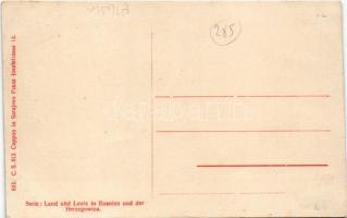 Gacko (Strasse-Mostar Trebinje), Totalansicht. Serie Land und Leute in Bosnien und der Herzegowina /...