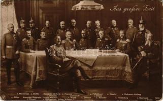Aus grosser Zeit, v. Mackensen, v. Moltke, Kronprinz Wilhelm v. Preussen, v. Francois Ludendorff, v....