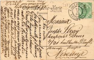 1903 Gradiska, Bosanska Gradiska / street view, Serbian school, shop (EK)