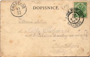 1902 Sarajevo, Obergymnasium / grammar school. Verlag Milanovic &amp; Rajkovic (fa)