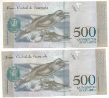 Venezuela 2017. 500B (2x) sorszámkövető "Q27388541 - Q27388542" T:UNC
Venezuela 2017. 500...