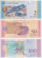 Venezuela 2012. 2B + 2018. 50B + 2018. 100B T:UNC,AU
Venezuela 2012. 2 Bolívares + 2018. 50 Bolívar...
