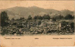 1910 Athína, Athens, Athenes; Temple de Jupiter / Columns of the Temple of Olympian Zeus (small tear...
