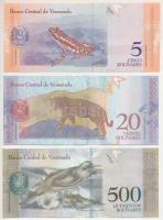 Venezuela 2017. 500B + 2018. 5B + 2018. 20B T:UNC,AU
Venezuela 2017. 500 Bolívares + 2018. 5 Bolíva...