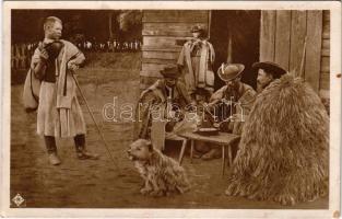 1930 Hortobágy, Pusztai élet, estebéd, magyar folklór