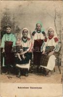 1918 Bukowinaer Bauerntypen / Bukovinai folklór / folklore from Bucovina. Verlag Moritz Gottlieb (Cz...