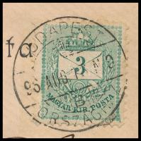 1896 Nyomtatvány 3kr bélyeggel "Conférence interparlemental / Groupe Hongrois." fejléces l...