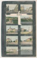 Munkács, Mukacheve, Mukachevo, Mukacevo; leporellólap 10 képpel. Meisels Bernát kiadása / leporelloc...