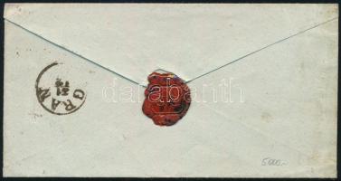 ~1864 Távolsági levél 5kr bérmentesítéssel / Domestic cover with 5kr franking "OFEN"- &quo...
