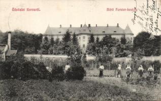 Nyitrakoros the castle of Baron Forster