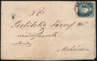 1861 15kr levélen / on cover "RÉTSÁGH" - Mohács