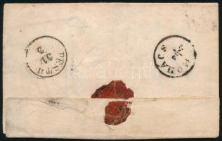 1861 15kr levélen / on cover "RÉTSÁGH" - Mohács