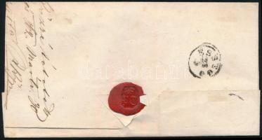 1862 2 x 5kr levélen / on cover "NASIC" - Fünfkirchen