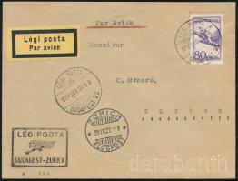1927 Legi level Zurichbe / Airmail cover to Switzerland