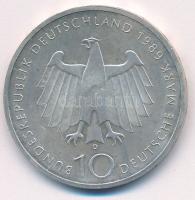 Német Szövetségi Köztársaság 1989D 10M Ag "Bonn városának 2000. évfordulója" T:UNC,AU
Fed...