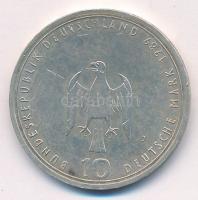 Német Szövetségi Köztársaság 1989J 10M Ag "800 éves Hamburg kikötője" T:AU
Federal Republ...