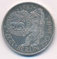 Német Szövetségi Köztársaság 1987J 10M Ag "750 éves Berlin" T:UNC,AU kis patina
Federal R...