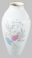 cca 1950 Thomas bordázott virágmintás váza, jelzett, hibátlan, m: 25 cm