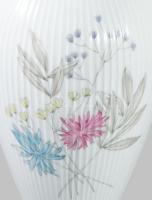 cca 1950 Thomas bordázott virágmintás váza, jelzett, hibátlan, m: 25 cm