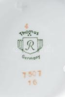 cca 1950 Thomas bordázott virágmintás váza, jelzett, hibátlan, m: 25 cm