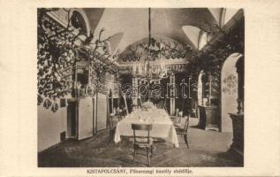 Kistapolcsány Castle Dining room interior