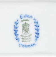 Arzberg kobaltkék rózsamintás szendvicses tál, jelzett, 36x15 cm