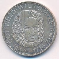 Német Szövetség Köztársaság 1966D 5M Ag "Wilhelm Leibniz" T:UNC,AU
Federal Republic Germa...