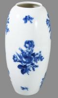 Heinrich kobaltkék rózsamintás vékonyporcelán váza. Jelzett, hibátlan, m: 22,5 cm