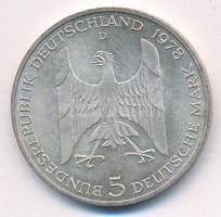 Német Szövetségi Köztársaság 1978D 5M Ag "Gustav Stresemann születésének 100. évfordulója"...