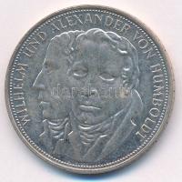 Német Szövetségi Köztársaság 1967F 5M Ag "Wilhelm és Alexander von Humboldt" T:UNC,AU pati...