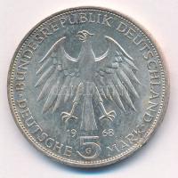 Német Szövetségi Köztársaság 1968G 5M Ag "Gutenberg János halálának 500. évfordulója" T:UN...