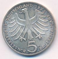 Német Szövetségi Köztársaság 1975G 5M Ag "Albert Schweitzer" T:UNC,AU kis patina
Federal ...
