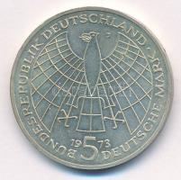 Német Szövetségi Köztársaság 1973J 5M Ag "Nikolaus Kopernikus" T:UNC,AU kis patina
Federa...