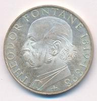 Német Szövetségi Köztársaság 1969G 5M Ag "Theodor Fontane" T:UNC,AU kis patina
Federal Re...