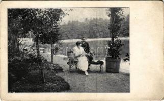 IV. Károly és Zita Spanyolországban a száműzetés ideje alatt / Charles I of Austria and Zita in exil...